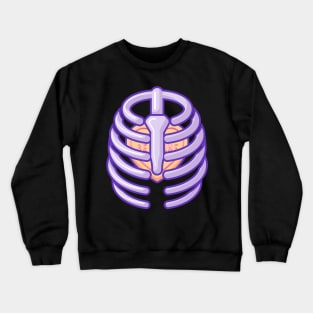 Ribcage with Be Mine candy Crewneck Sweatshirt